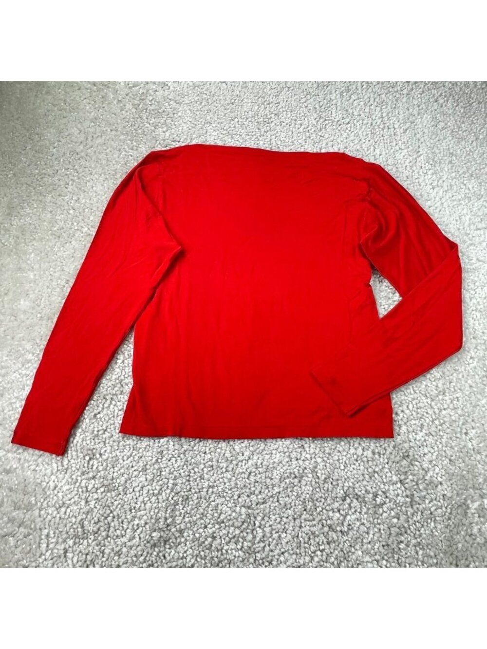 Wolford Viscool Boatneck Long Sleeve Top Red Womens Large